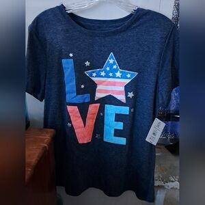 Patriotic Star Graphic Women's Tee